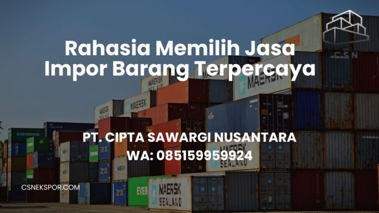 JASA IMPOR BARANG